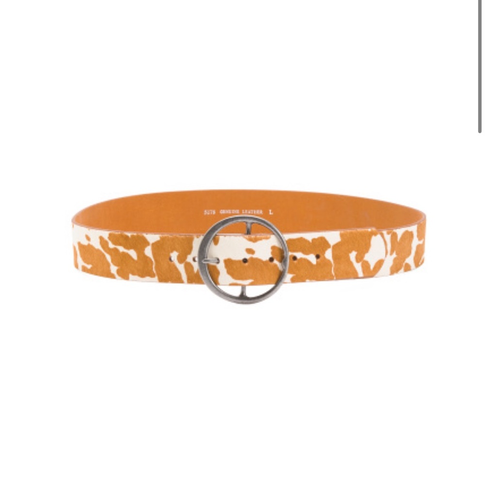 Orange and White Women's Belt